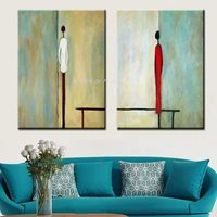 Mintura,Handpainted Abstract Figure Oil Painting on Canvas,Modern Large Wall Art,Picture for Living Room,Home Decoration Artwork 3