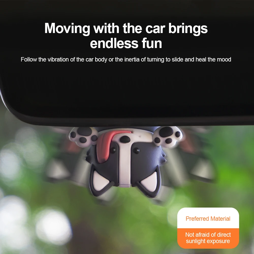 Car Pendant Swinging Dog Rearview Mirror