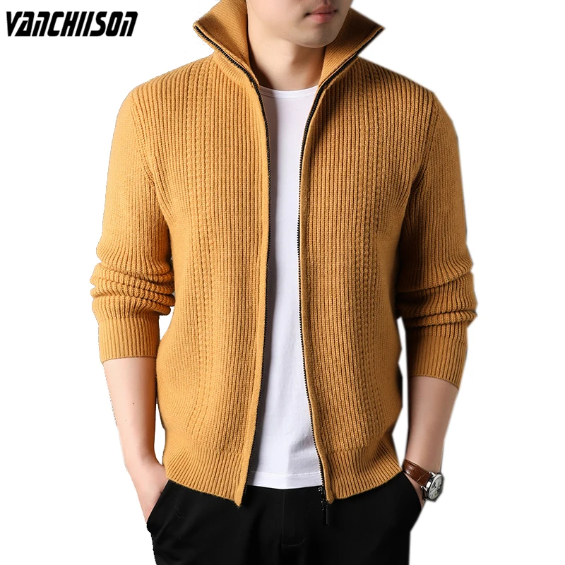 

Мужской плотный свитер на пуговицах, кардиган, куртка, верхняя одежда в английском стиле на осень и зиму, Мужская модная одежда 00172