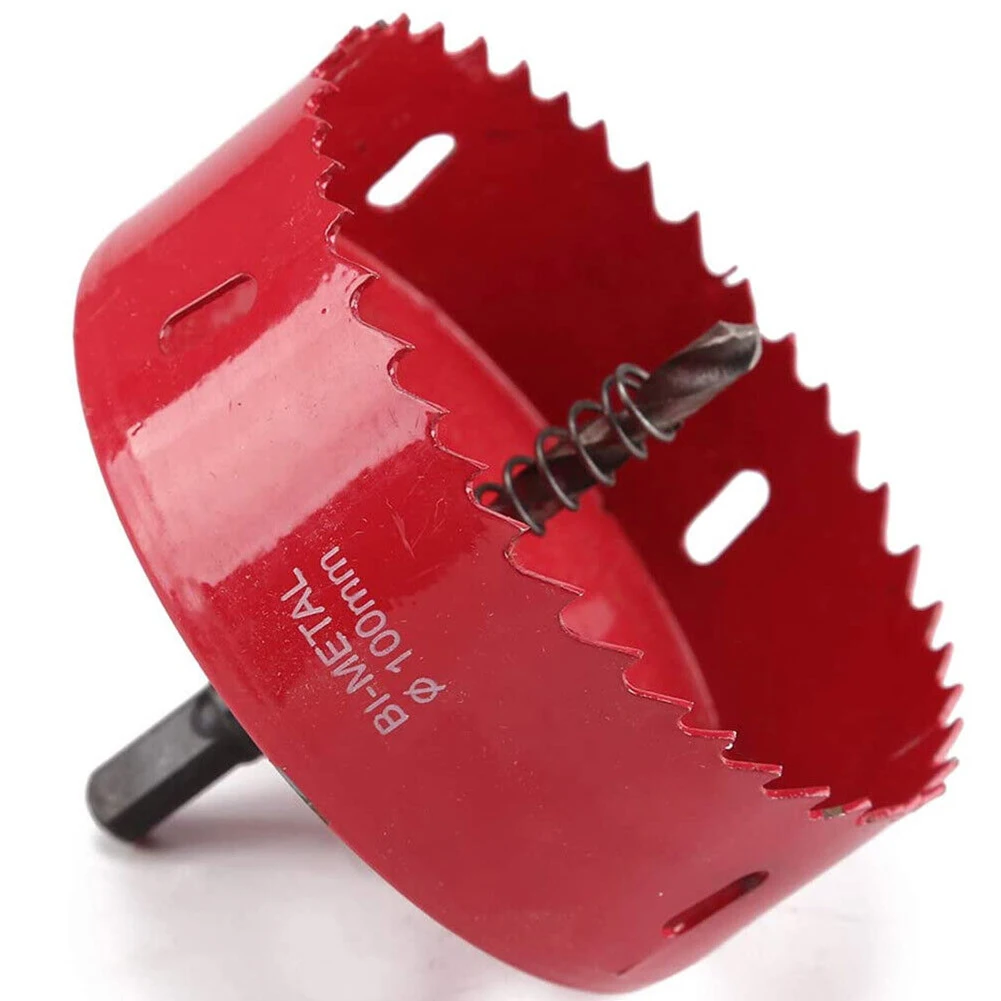 

100mm Hole Saws Diameter Bi Metal Hole Saw Drill Cutter Carpentry Tools Cutting Metal Plastic Iron Hand Tools