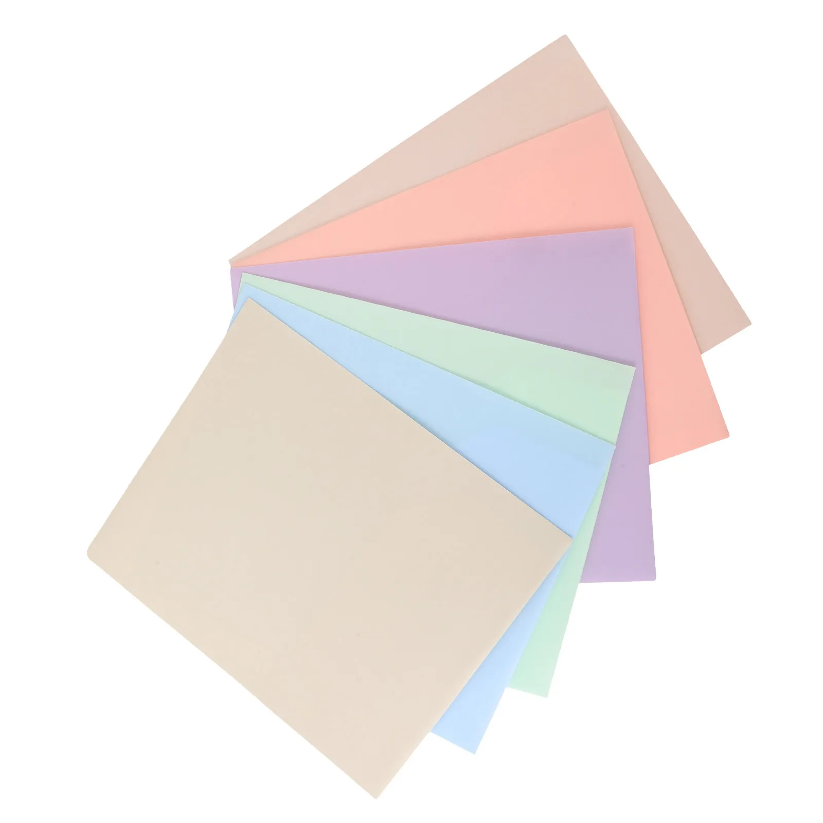 6Pcs 파스텔 마카롱 컬러 PP 플라스틱 더블 포켓 파일 폴더 사무실 학교 홈 문서 정리 명함
