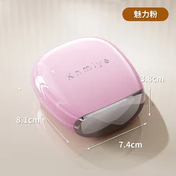Compact Weekly Pill Organizer with Reminder - Portable Three - Meal Medicine Box (Pink)