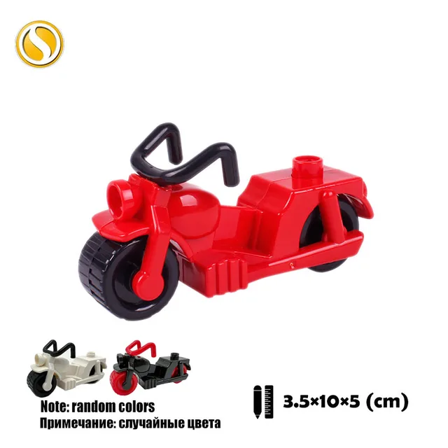 Trailer Car model Airplane Big Building Blocks Vehicle Accessory Compatible Classic Assemble Bricks Children DIY Toys Girl Gift CHE003