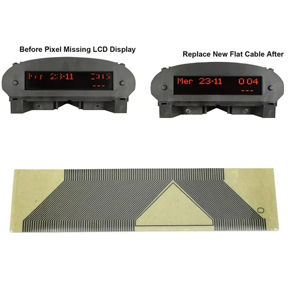 Pixel Repair Ribbon Cable For Peugeot 206 4 Bulbs Jaeger Board Computer Info Display Flat Cable Replacement Accessories 1pcs