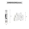 GEYA SUL180N Timer Switch 24 Hours Electrical Programmable Timer 110V 220V 16A with Battery Din Rail Mechanical Timer Switch CE 6