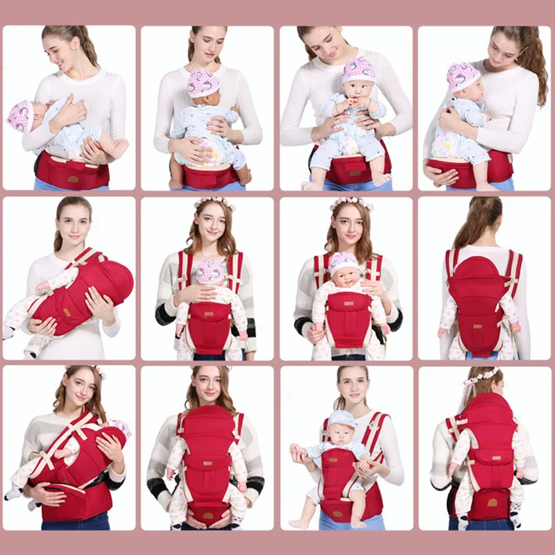 baby hip seat baby carrier sling baby carrier Non-slip Ergonomic 3 In 1 Infant Hipseat Front Facing Kangaroo Wrap for 0-48 Month
