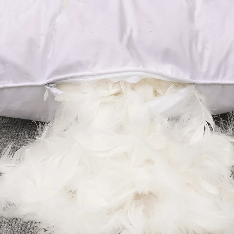 Down Pillow 100% White Goose Down/Feather Pillow Five-star Hotel Goose Feather Pillows Single Healthy Pillow Orthopedic Pillows 2