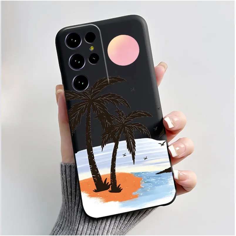 Aesthetic Cute Cat Cartoon Black Soft Silicone Shockproof Phone Case
