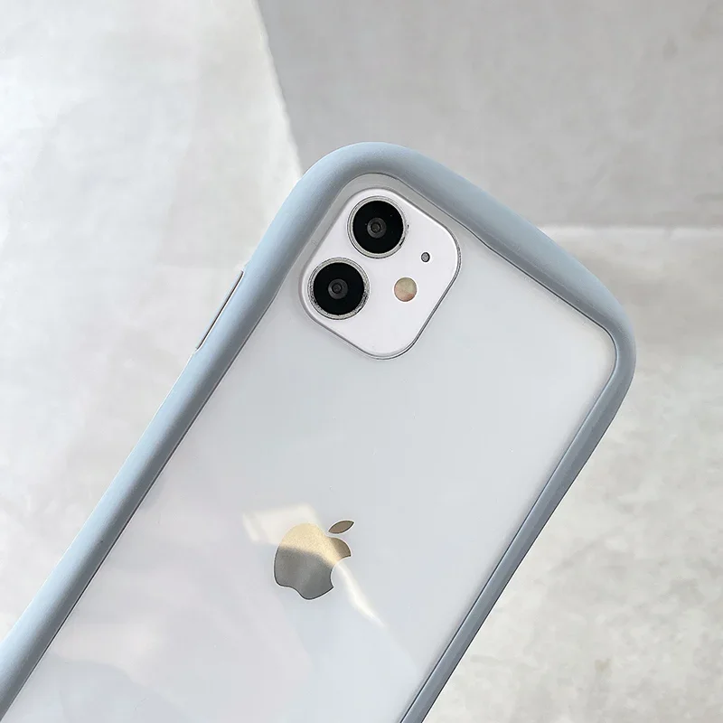 iFace Transparent Hard Phone Case For iPhone 13 12 Mini 11 14 15 