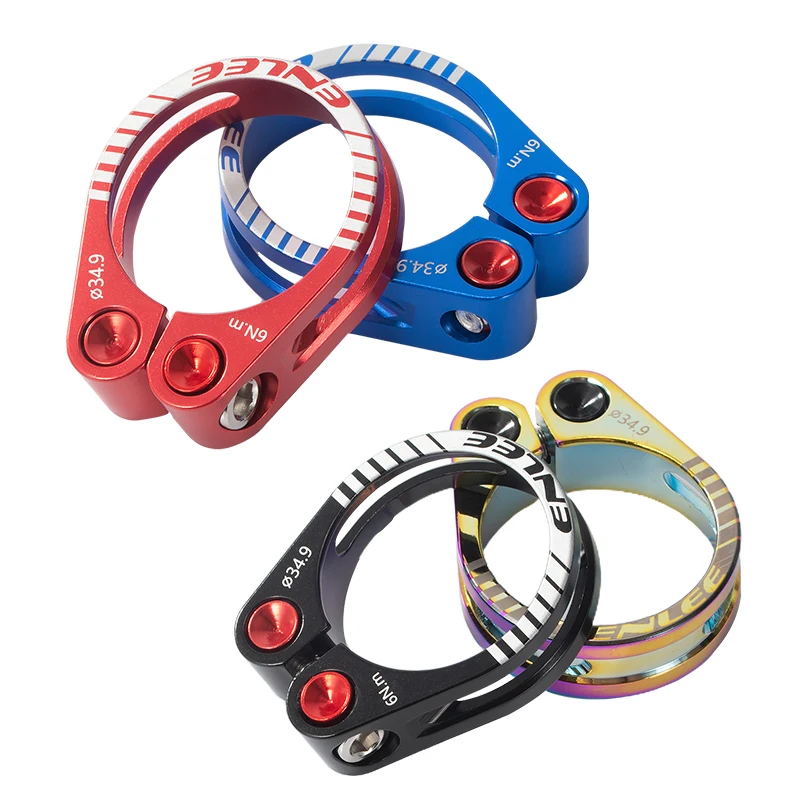 Bike Seatpost Clamp 31.8/34.9MM Alloy Aluminium Quick Release Mountain MTB BMX Road Bike