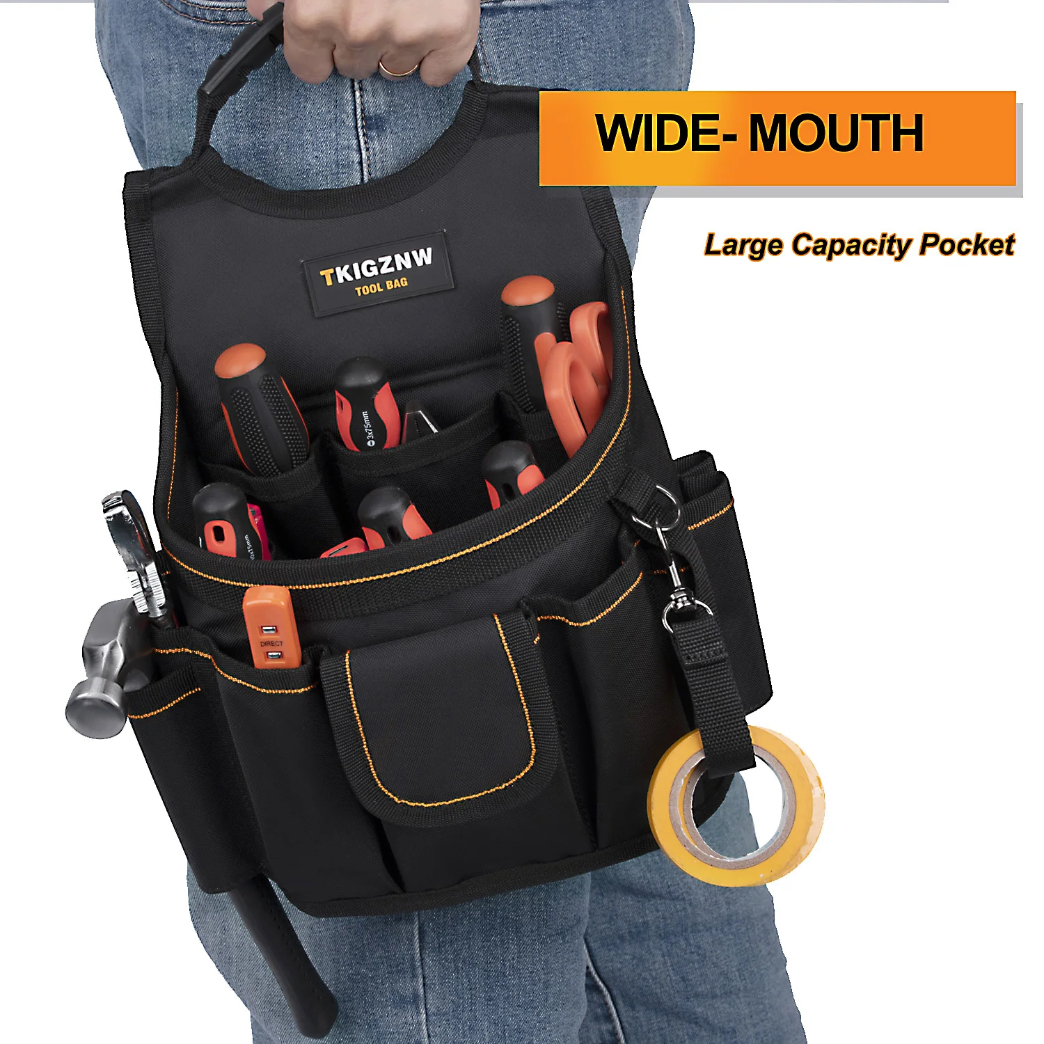 Tool Belt Bag 18 Pockets Tool Pouch