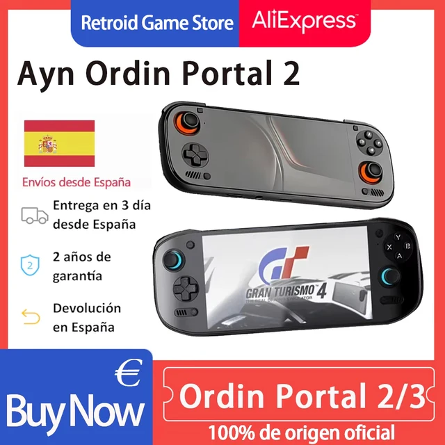 Ayn Odin 2 Portal/3 Console de jeux portable, écran HD de 7 pouces, 8000 mAh, Wifi, Bluetooth, lecteur vidéo de jeux rétro ouvert pour cadeaux 1