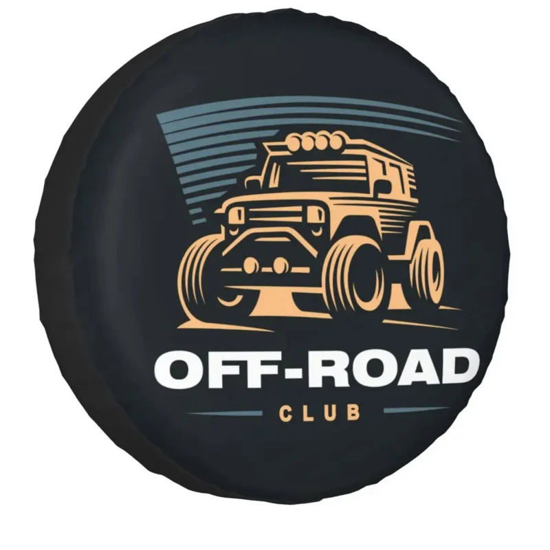 

Custom 4X4 Off Road Club Spare Tire Cover for Toyota Hummer Mountain Adventure 4WD RV Car Wheel Protectors 14" 15" 16" 17" Inch