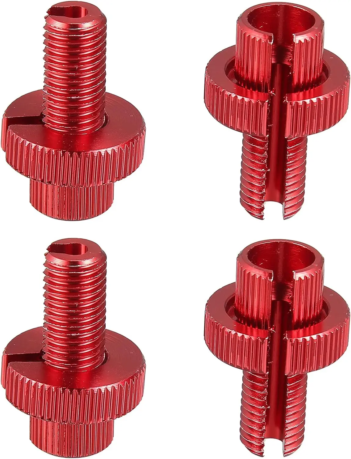 

4pcs M10 Bike Bicycle Motorcycle Aluminum Alloy Brake Clutch Lever Cable Adjuster Screws Fastener Bolt Accessories