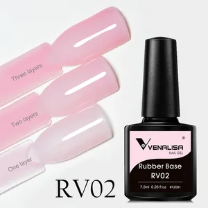 Venalisa Rubber Base Jelly Pink Color Collection Gel Nail Polish VIP4 Hema Free Soak Off UV LED Gel Varnish Nail Manicure