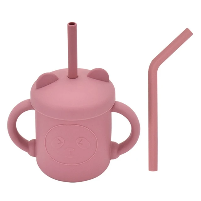 Silicone Baby Cups With Straws