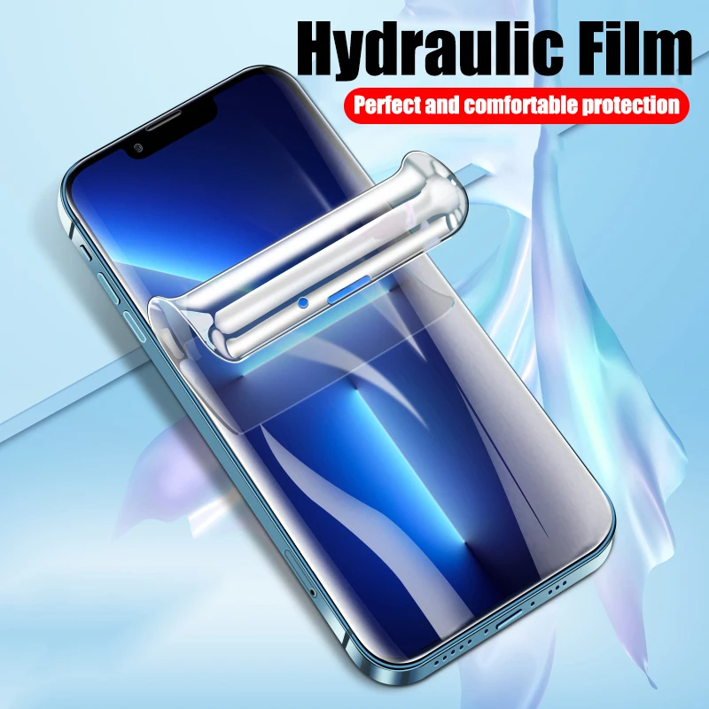 4 Stuks Hydrogel Film Schermbeschermer Voor Iphone 11 12 13 14 15 Pro Max Voor Iphone 14 15 Plus 12 13 Mini 13 14 Pro Full Cover Film