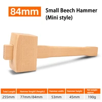 Quality Solid Beech Wood Hammer 84/100/130mm Carpenter Wooden Carving Mallet Beat Hand Tools For Woodworking 1
