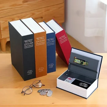 Dictionary Mini Book Safe Security Key Locker Money Hidden Secret Safe Key Safe Box Cash Lock Box Money Coin Storage Jewellery 1