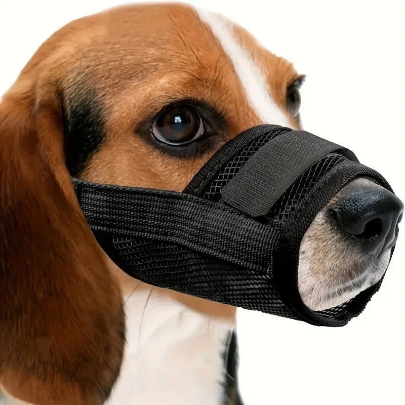 Museli&egrave;re Anti-aboiement R&eacute;glable Pour Chien De Compagnie, Masque Pour Petits Et Grands Chiens, Museli&egrave;res Arr&ecirc;ter Mordre