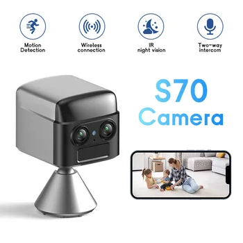 3MP HD 4G Mini Camera Indoor WIFI Night Vision Surveillance Security Monitoring Low Power Home Camera 1