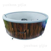 Custom Round Outdoor Pool Massage Hot Tubs And Spas Pool 2-4 Person Water Sports Outdoor Spa Hot Tub Pool Pvc Inflatable Spa Tub 1