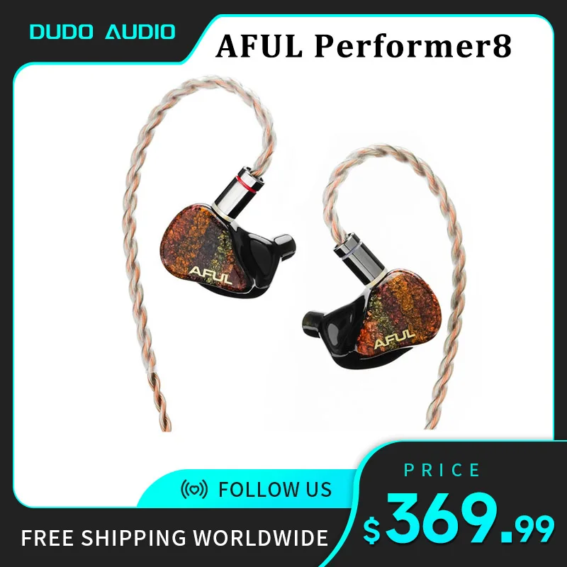 

AFUL Performer8 / Performer 8 1DD+7BA Hybrid IEMs In-ear Monitor Wired Earphones with High-purity OCC Silver-plated Cable
