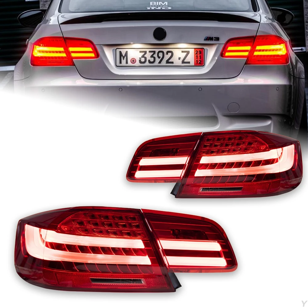 

AKD Car Styling for BMW E92 LED Tail Light 2006-2012 M3 325i 330i Coupe Tail Lamp DRL Signal Brake Reverse Auto Accessories
