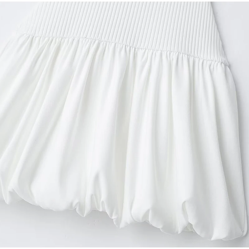 Elegant Solid Color Mini Dress For Women Knitted O Neck Sleeveless Backless Female Skirts Summer New Chic Ladies Robe
