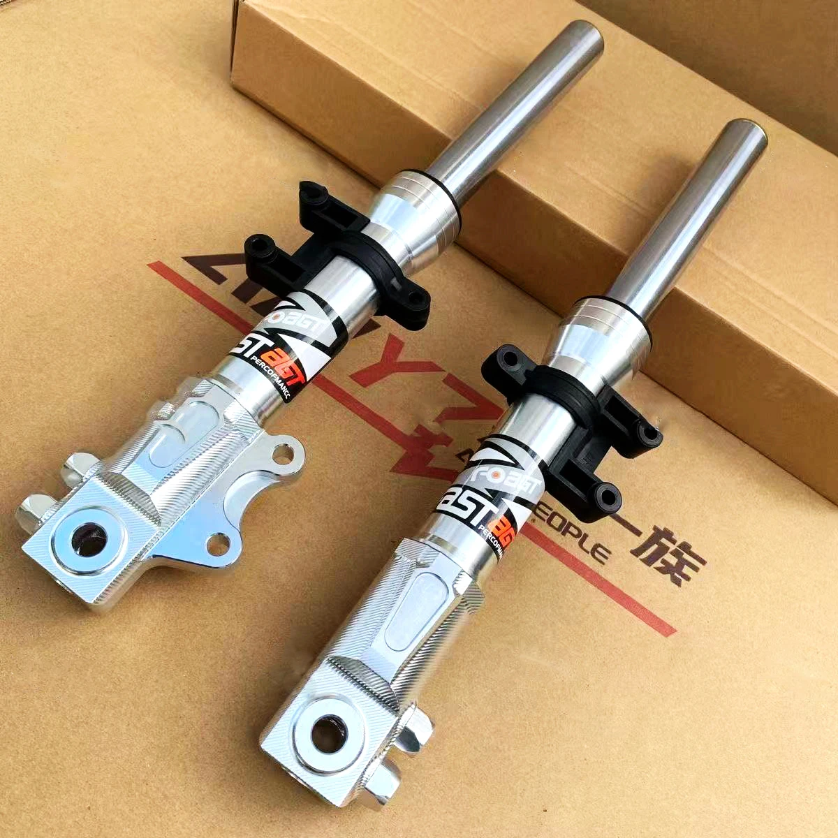 27 코어 360mm 400mm E-스쿠터 CNC 프론트 쇼크 업소버 유니버설 엠마 스즈키 야마하 125 더트 바이크 고카트 조그 니우용