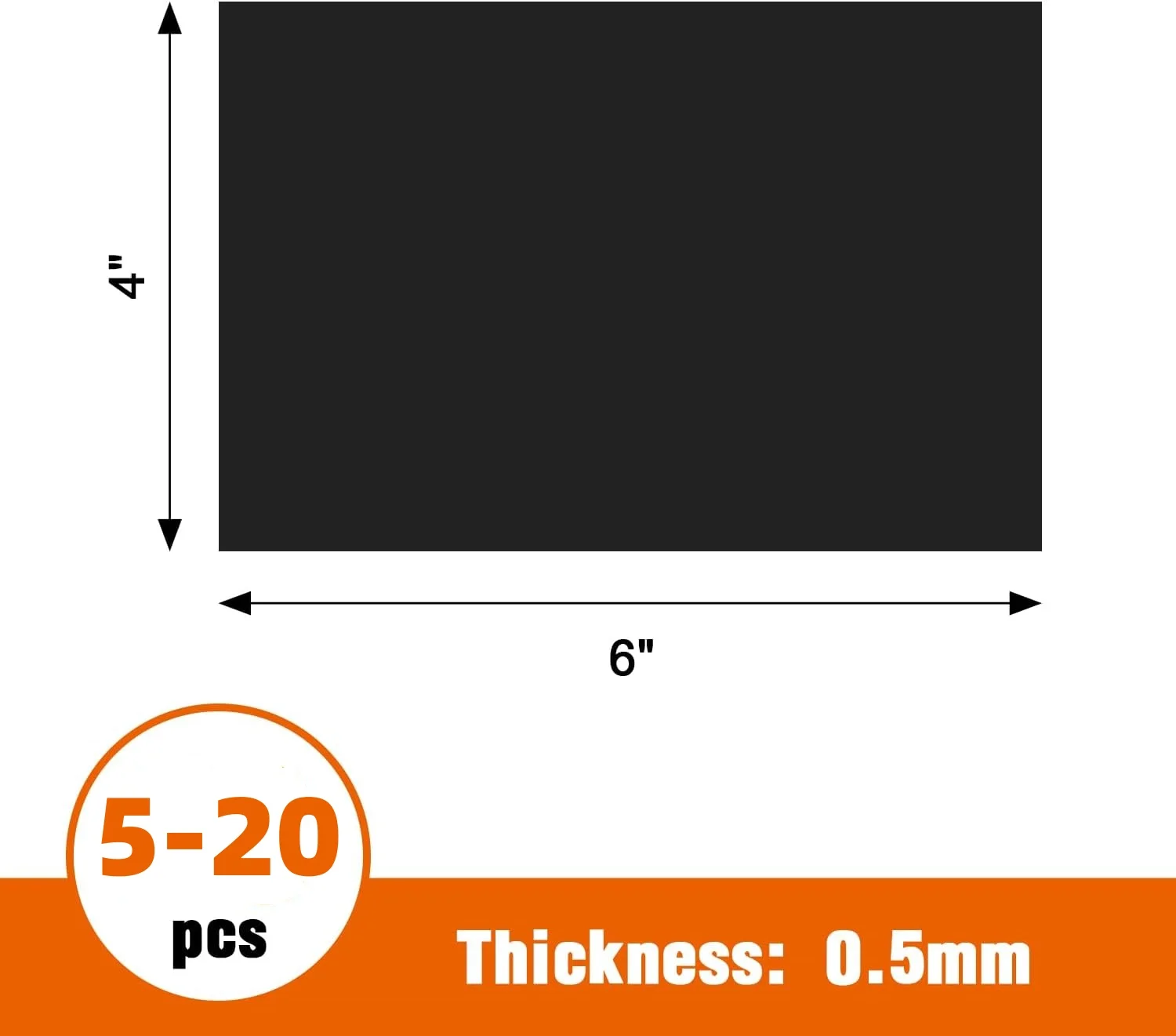Adhesive Magnetic Sheets 4 x 6 Inch Photo Magnets Flexible Magnet Backing For Crafts Photos Pictures