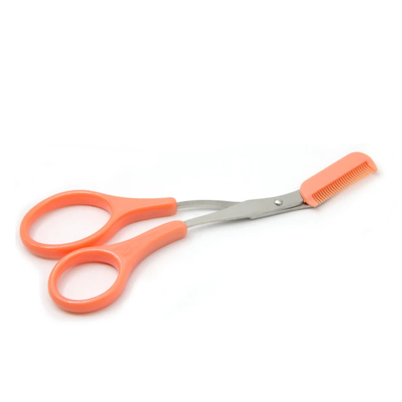 

Color Eyebrow Trimmer Scissor With Detachable Comb Facial Hair Removal For Eyebrow Facial Trimming Tweezer Makeup Beauty Tool