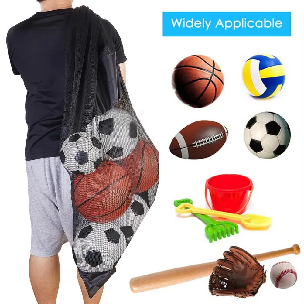 Trekkoord Sporttas Voetbal Mesh Tas Basketbal Rugzak Voetbal Voetbal Volleybal Bal Opbergtassen Zwemkleding Tas