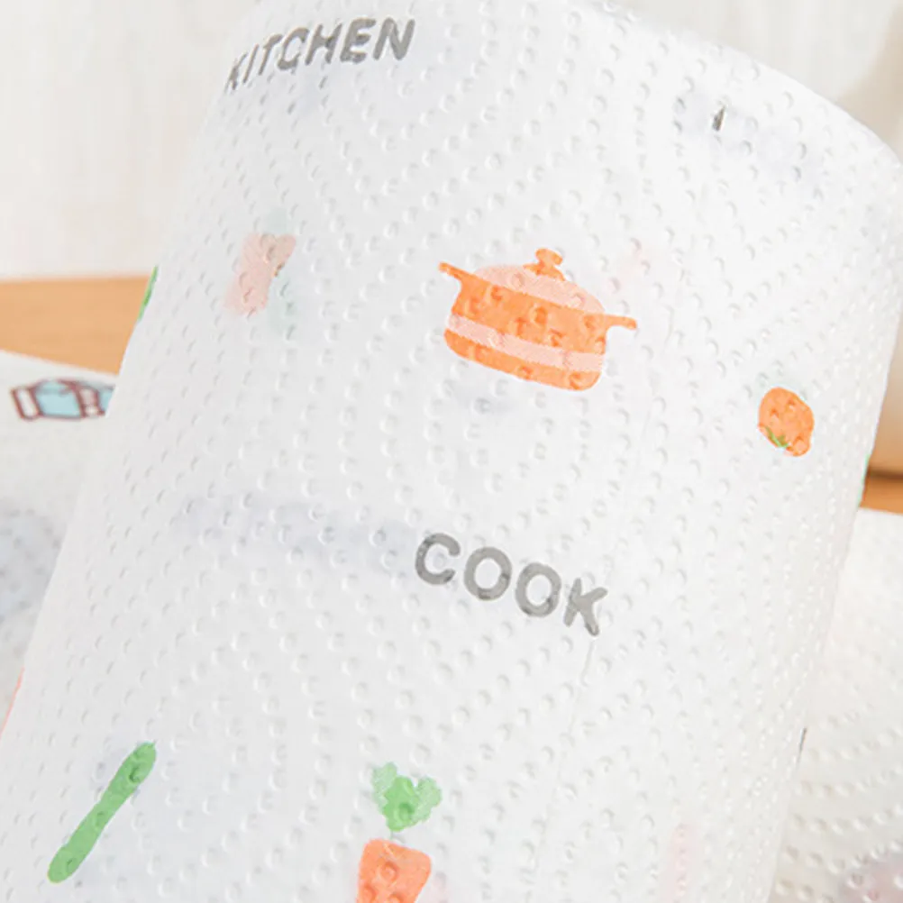 1롤 프리미엄 키친 페이퍼 타월, 초흡수성, 강력한 내구성, 일회용, 기름 제거, 손 건조, 청소, 가정용