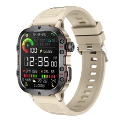 Original Unisex Smart Watch with Bluetooth Call & Fitness Tracking - Waterproof Sports Design - With original box (Khaki)