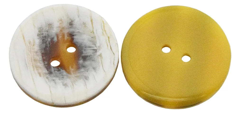 Nachahmung Perlmutt Harz Knöpfe Nähen Hemd Mäntel und Kleidungs stücke Perlmutt Lust Anzug Knopf, hand gefertigt 2 Löcher, 15mm-28mm, 10 Stück, 30 Stück – Detail 2