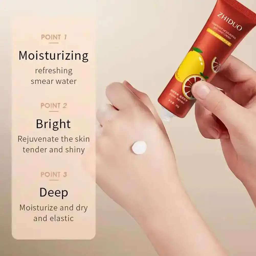 Random Natural Plant Fruit Hand Cream Moisturizing Cracked Refreshing Non Smooth Hands Repairing Greasy Anti Care Skin Wrin T8Y7 images - 6