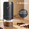 New Portable USB Electric Coffee Bean Grinder 40 Gears External Adjustable Rechargeable Grinders Household Mini Coffee Machine 1