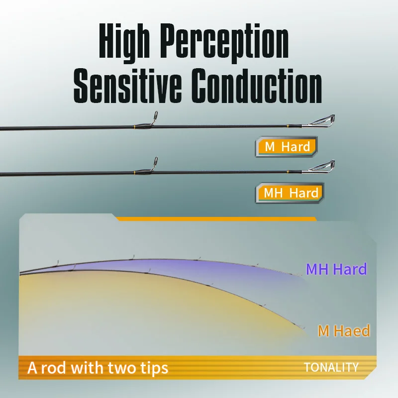 ROLLFISH 2 ヒントスピニング/キャスティングルアー釣竿カーボン