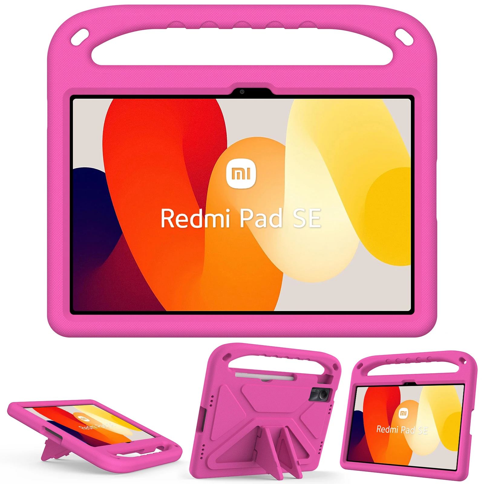 

For Xiaomi Pad 6 Pro Pad 5 4 Plus EVA Kids Safe Handle Stand Tablet Case Cover For Redmi Pad SE 11" Shockproof Protective Shell