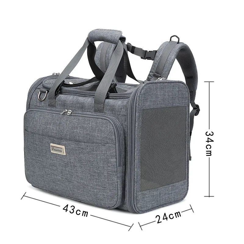 Truelove Pet Bag Water-resistance High Grade Polyester Eco-friendly Breathable Puppy Bag Carrier Cat and Dog Carrier TLX2971