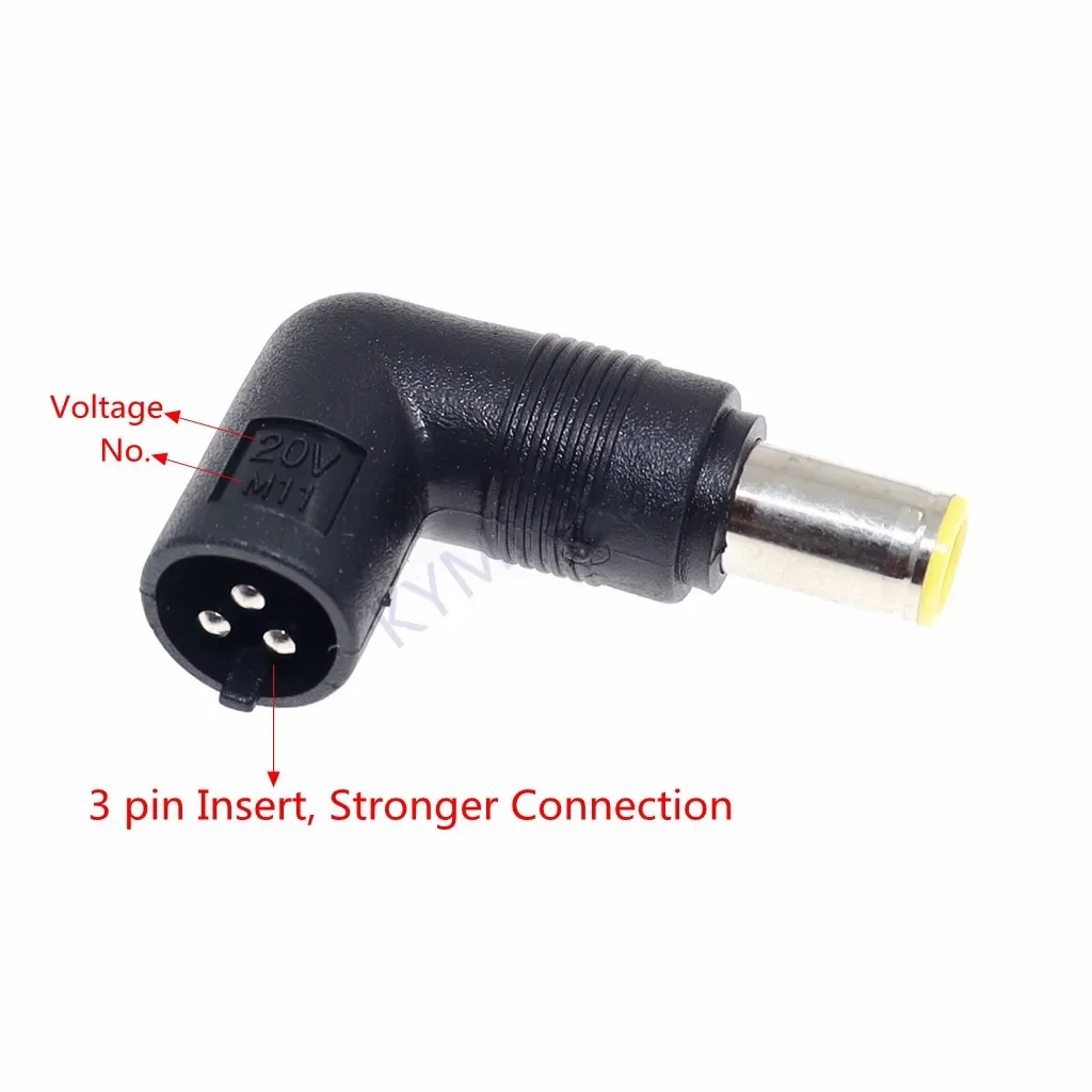 Coax Connector M1-M25 3 Pin Universal Laptop Charger DC Tips Connectors One end USB One end DC 3 Pin Jack Male