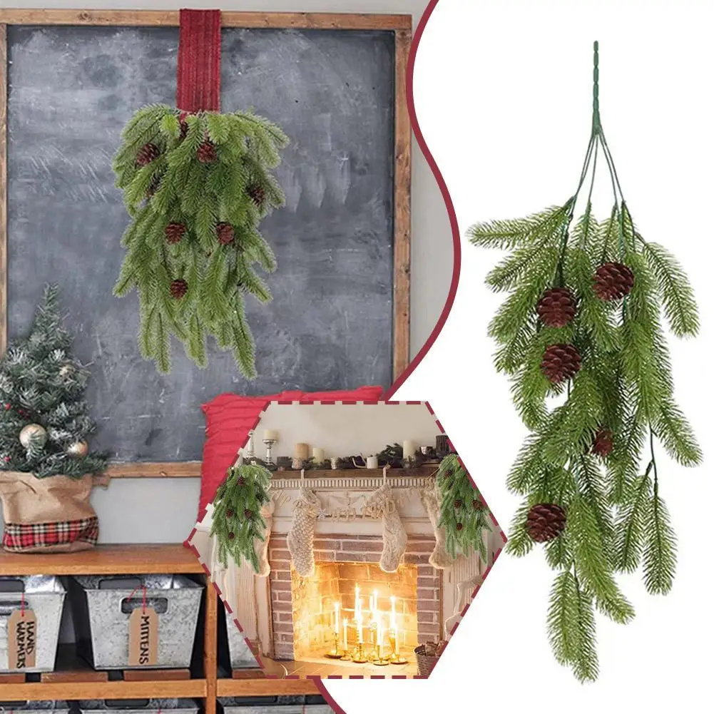 

1pcs Artificial Garland Party Ivy Vine Seasonal Pine Needles Cypress Christmas Garland Greenery Plant Xmas Home Winter Decor