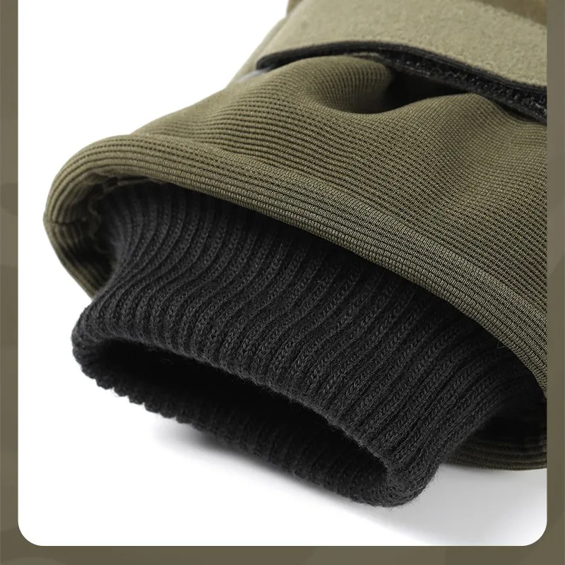 Tactical Gloves Ski Men Winter Velvet Thickened Warm Touch Screen Anti-Slip Full Finger Motorcycle Outdoor Snowboard Accessories 2