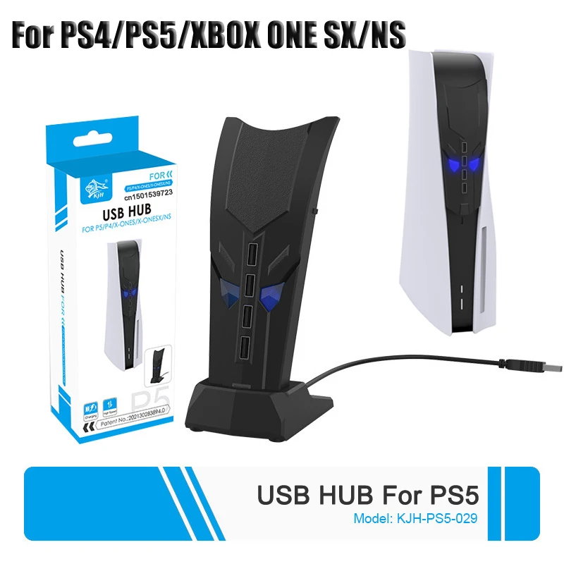 Hub USB Haute Vitesse à 6 Ports Sony PlayStation 5 - 5x USB, 1x USB-C