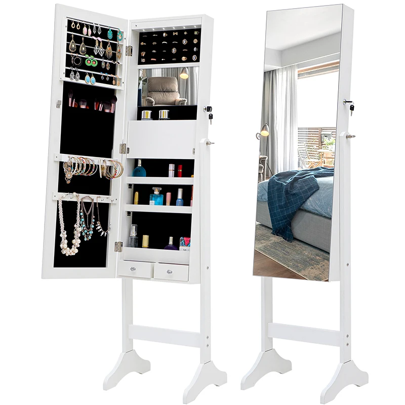 Standing Jewelry Mirror Cabinet 1