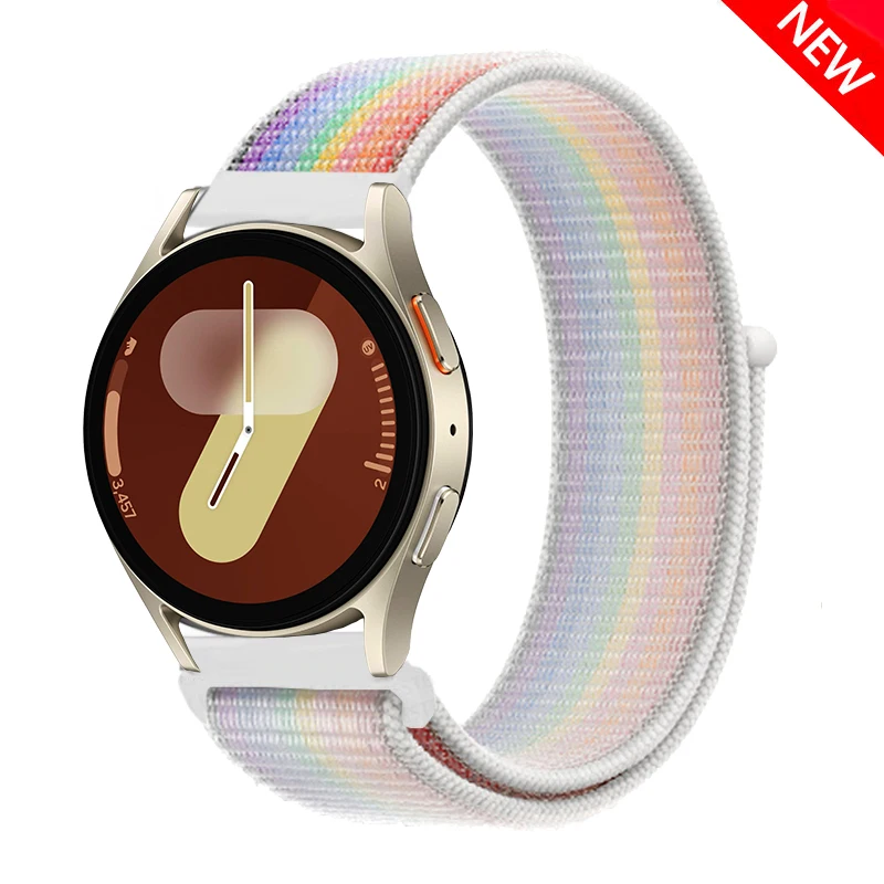 Versatile Nylon Loop Bracelet for Smartwatches - 22mm/20mm Band