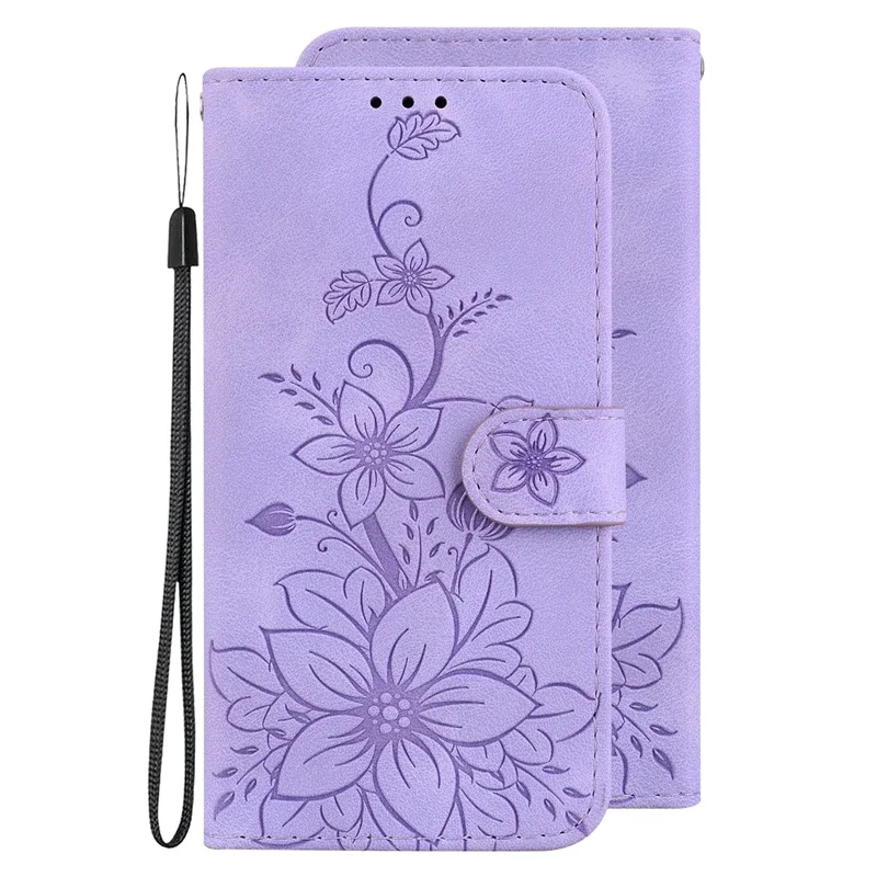 Solid Color Leather Flip Phone Wallet Case