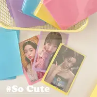 MINKYS  ice Cream Color 50pcs/pack Kpop Toploader Card Bag Photocard Sleeves Idol Photo Cards Protective Storage Bag 2