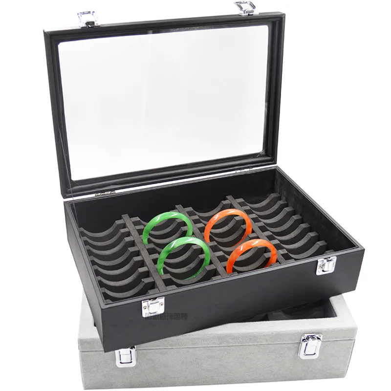 40SleufArmbandSieradenOpbergdoosZwartJadeArmbandDisplayPen